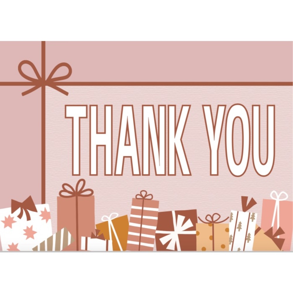 🎄Gift Thank You Card Inserts